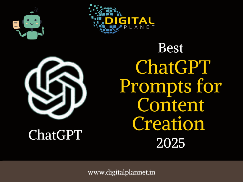 Best ChatGPT Prompts for Content Creation (2025)